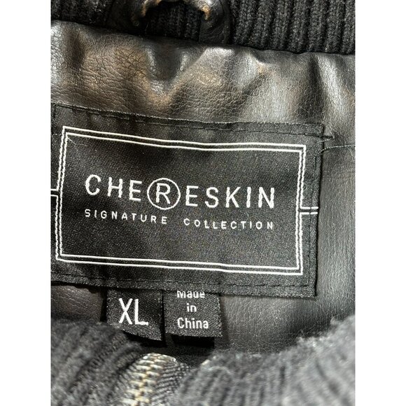 Chereskin Signature Collection Jacket Black Bomber Motorcycle Mens XL - Picture 3 of 8